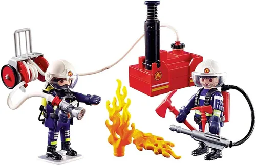 Miniatura 2 de Playmobil Bomberos con bomba de agua