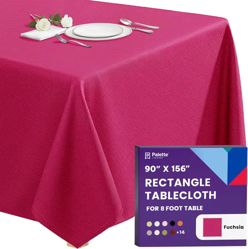 Miniatura 66 de Gee Di Moda - Mantel rectangular de 60 x 84 pulgadas – Mantel rectangular de poliéster lavable para mesa de 5 pies