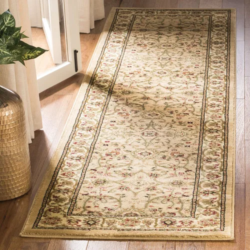 Miniatura 54 de SAFAVIEH Lyndhurst Collection - Alfombra de área de 9 x 12 pies, color marfil y rojo, diseño oriental tradicional, no desprende pelusa y de fácil