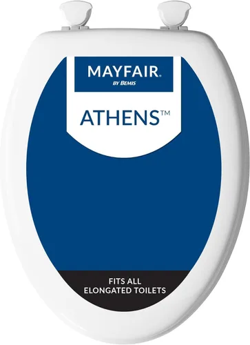Miniatura 15 de Mayfair 44EC 000 asiento para retrete moldeado de madera con bisagras, fácil de limpiar y recambiar, 44ECA 000, 0 volts
