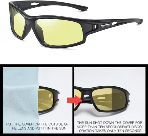 Miniatura 3 de YIMI Gafas de sol polarizadas fotocromáticas para conducción z87 para hombres y mujeres gafas de seguridad de día y noche Lente