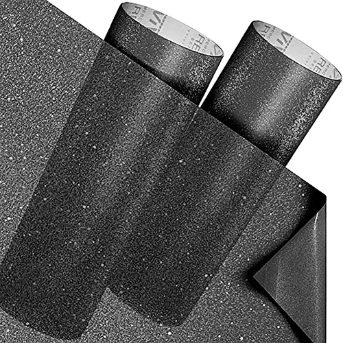 VViViD Paquete de 2 rollos de película de vinilo adhesivo transparente esmerilado para manualidades de 12 x 48 pulgadas, incluye hoja de papel de