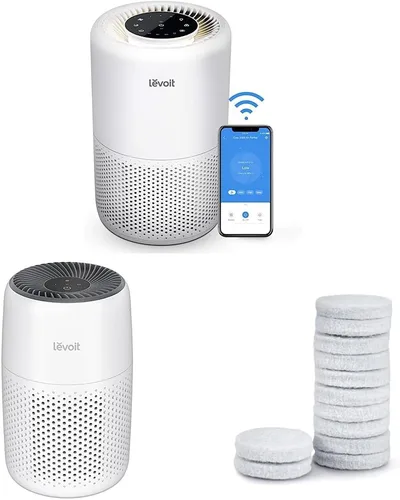 LEVOIT Purificador de aire para habitación grande del hogar, purificadores de aire blanco y para dormitorio y hogar, núcleo purificador de aire