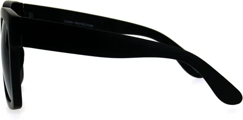 Miniatura 7 de Gafas de sol de plástico grueso con borde de cuernos de gran tamaño XXL para mujer