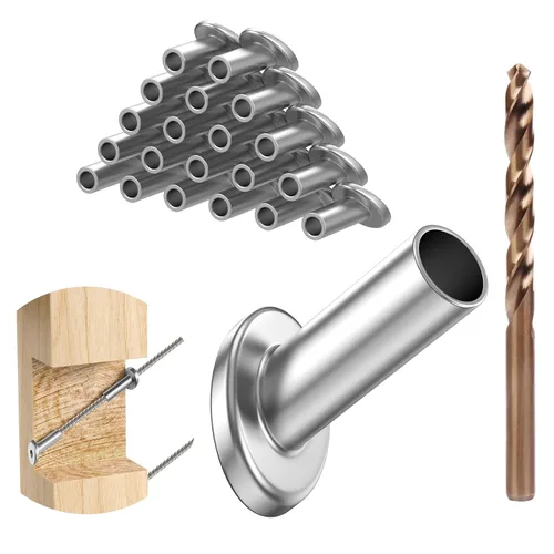 Miniatura 10 de BLIKA Paquete de 20 fundas protectoras biseladas en ángulo de 1/8", 25, 30 y 35 grados, protector angular para poste de 1/8" para barandilla