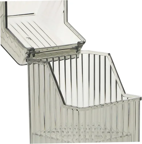 Miniatura 3 de Angoily Organizador de brochas de maquillaje, almacenamiento transparente para pinceles, bolígrafos y cosméticos, diseño estable, artesanía fina
