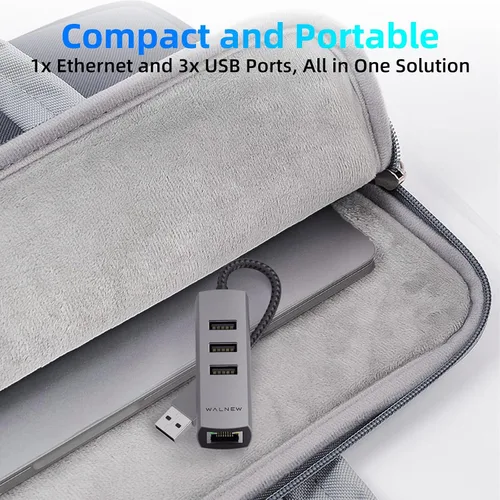 Miniatura 7 de Adaptador USB A a Ethernet, WALNEW USB 3.0 a RJ45 Gigabit Ethernet, compatible con Mac, MacBook Pro/Air, Samsung Galaxy Tab