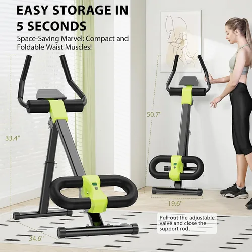 Miniatura 3 de Equipo de Entrenamiento Abdominal, Máquina de Abdominales para Gimnasio en Casa, Equipo de Ejercicio de Entrenador Abdominal para Ejercicio