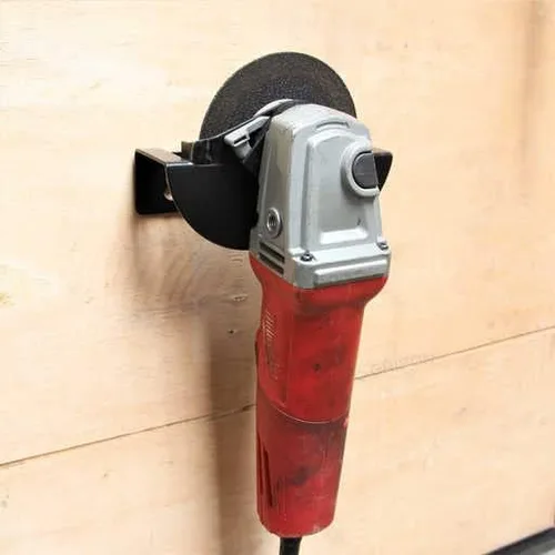 Miniatura 4 de Paquete de 2 herramientas para amoladora angular negra, soporte de montaje en pared para amoladora de 5 pulgadas