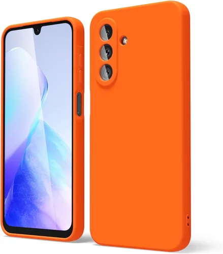 Miniatura 201 de oakxco Funda para teléfono Samsung Galaxy A12 con agarre de silicona líquida, linda delgada fina suave cubierta de gel de goma TPU lisa para mujeres