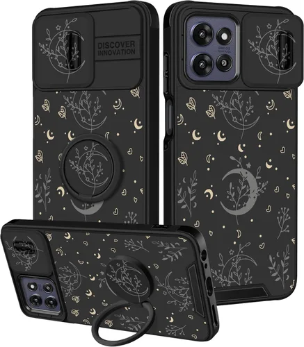 Miniatura 38 de para Moto G 5G 2023 funda - Cubierta de teléfono linda con corazón para mujeres y niñas, diseño único negro con cubierta deslizante para la cámara