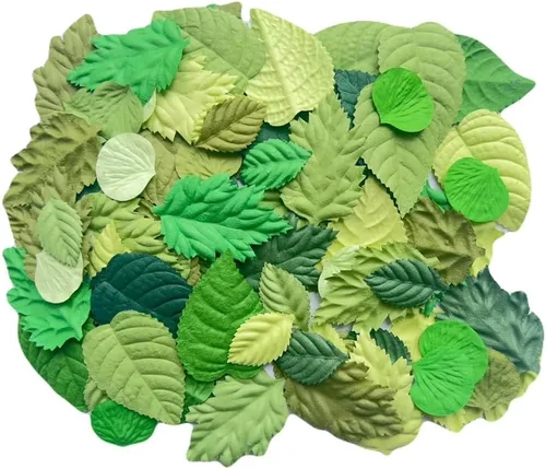 100 piezas de hojas de papel Mlberry, hojas de rosas, girasoles, hojas de hortensia, hojas de loto, álbumes de recortes, boda, manualidades,