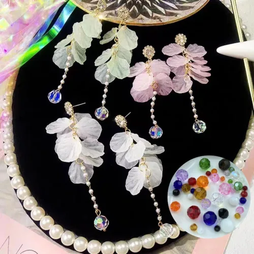 Miniatura 6 de 200 cuentas redondas de cristal de vidrio de 6mm, cuentas espaciadoras facetadas redondas para hacer joyas, pulseras, aretes, collares, campanillas