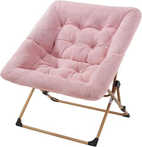 Miniatura 7 de OAKHAM Cómoda silla para adultos, suave piel sintética plegable para dormitorio, sala de estar, dormitorio, silla de lectura flexible