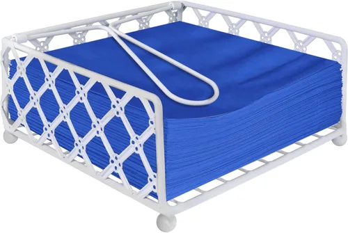 Miniatura 8 de Blue Donuts Lattice Collection Servilletero, servilleteros para mesas, servilleteros de mesa de comedor para cocina, servilletero plano, color negro
