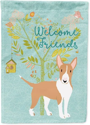 Miniatura 79 de Caroline's Treasures BB7594GF Bandera de jardín de Husky siberiano con texto en inglés "Welcome Friends" - Bandera decorativa para patio exterior