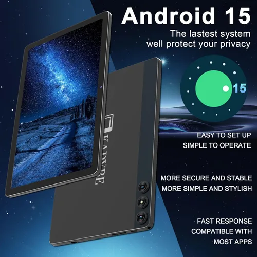 Miniatura 2 de Tablet Android 15, tableta 2026 de 10 pulgadas, 128 GB, almacenamiento 1 TB expandible 14 GB RAM, tabletas con ranura 4G Sim con teclado compatible
