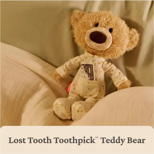 Miniatura 2 de GUND Oso de palillo de dientes perdidos, oso de peluche de alta calidad con pijama y bolsillo para notas o dientes de bebé, animales de peluche