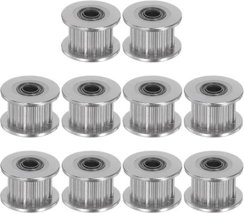 Miniatura 10 de HARFINGTON 10pcs 2GT Polea tensora 20 dientes 0.197 in diámetro 0.709 in diámetro correa dentada de aluminio para 0.236 in ancho cinturón 3D