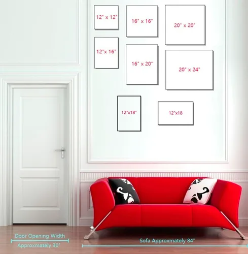 Miniatura 6 de Niwo ART - Bandera, serie de pinturas más famosas del mundo, lienzo para pared, decoración del hogar, envoltura de galería, estirado, enmarcado