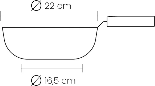Miniatura 5 de IBILI Sartén Natura 8.7 in, Aluminio, Negro
