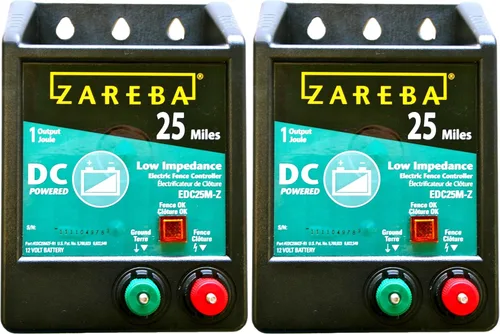 Miniatura 9 de Zareba EDC25M-Z Cargador eléctrico de valla de baja impedancia con pilas de 25 millas