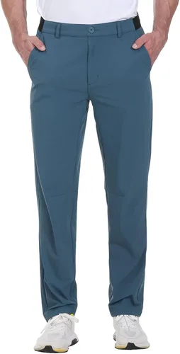Miniatura 2 de Rdruko Pantalones de golf elásticos para hombre, de secado rápido, ligeros, casuales, con bolsillos