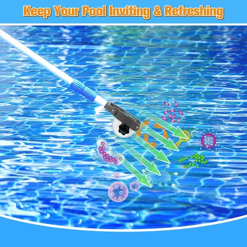 Miniatura 5 de Lounsweer 1 soporte para tableta de piscina para poste de piscina, flotador de tabletas de aleación de aluminio de acero inoxidable, herramienta