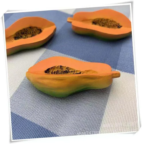 2pcs lindo simulación fruta refrigerador imanes coloridos tres dimensiones resina pegatinas magnéticas patrones aleatorios para decoración y