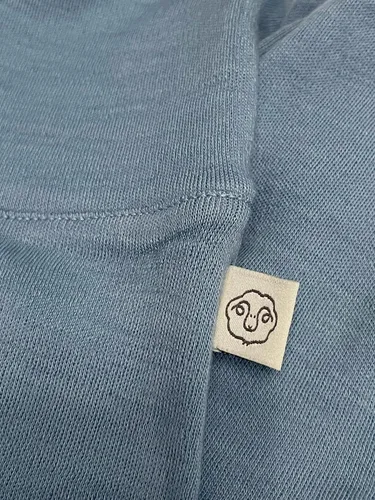 Miniatura 2 de Woolino Pantalones de mameluco con pies para bebé, 100% lana merina, pantalones para recién nacido con pies para bebé niño y niña