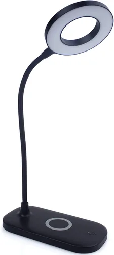 Miniatura 6 de Newhouse Lighting Zlata - Lámpara de escritorio de oficina con 21 LED y puerto USB, con 21 luces LED y puerto USB, carga inalámbrica