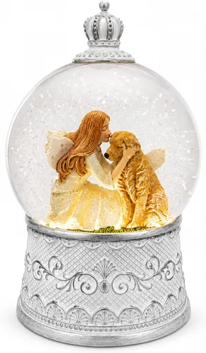 Miniatura 19 de Regalos conmemorativos para gatos por pérdida de condolencias, globo de nieve con purpurina giratoria automática y temporizador de 6 horas