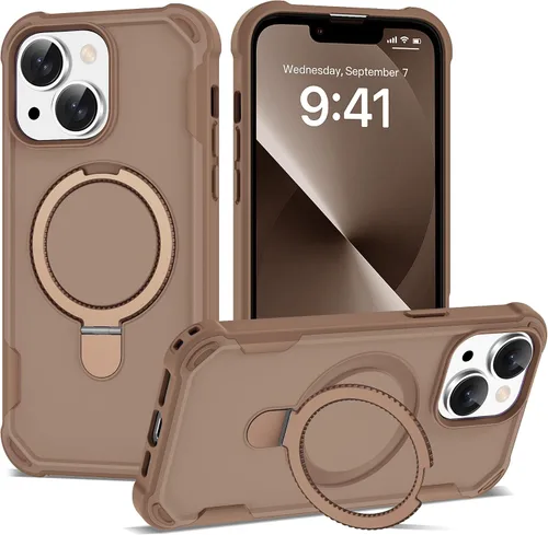 Miniatura 51 de Funda compatible con iPhone 12 y 12 Pro de 6.1 pulgadas con soporte de anillo magnético [protección militar contra caídas] [compatible con MagSafe]