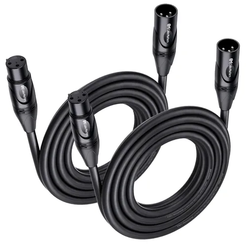 Miniatura 10 de Cable Matters Paquete de 2 Cables Premium XLR a XLR - 1.83m, Cable de Micrófono Macho a Hembra, Cable de Micrófono de Cobre Libre de Oxígeno (OFC)