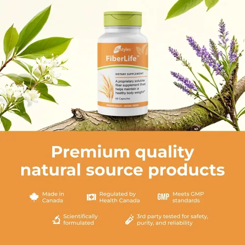 Miniatura 6 de Intra Lifestyles FiberLife Suplemento – Fibra soluble para la salud digestiva y control del apetito con Konjac, goma guar, goma xantana y canela