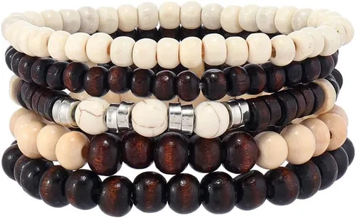 Miniatura 61 de Pulsera Gótica Ajustable de Cuero Trenzado Punk Multicapa de Estilo Grunge, Conjunto de Pulseras Emo con Brazalete de Metal, Envoltura