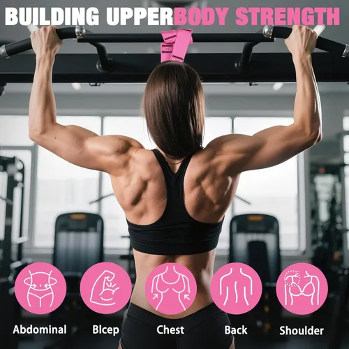 Miniatura 2 de Pull Up Assistance Bands Set, 300 lbs Max Heavy Duty Resistance Bands with Adjustable Strap, Non-Slip Handle & Door Anchor, Full Body Strength