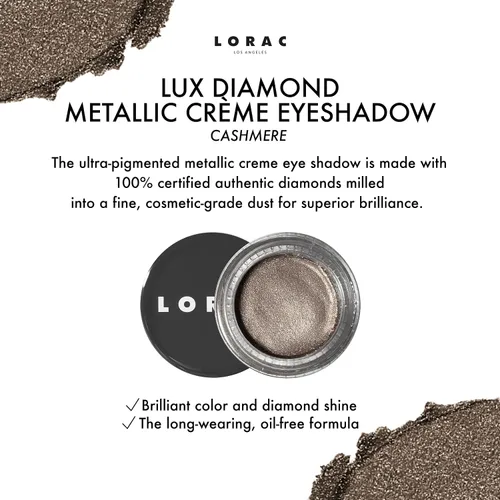 Miniatura 2 de LORAC Sombra de ojos LUX Diamond Crème, ENCAJE