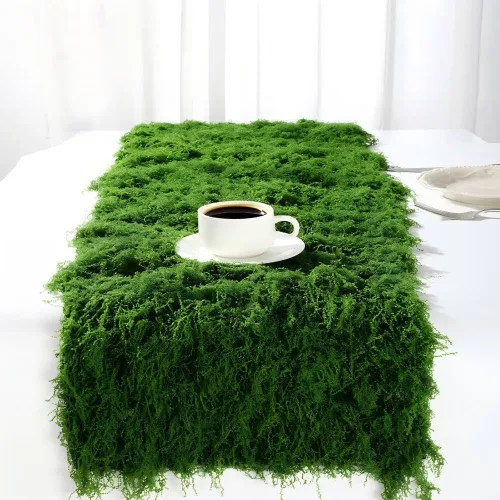 Miniatura 8 de Musgo artificial para manualidades, 19.68 x 39.37 pulgadas, musgo artificial para decoración de plantas de interior, césped sintético verde oscuro
