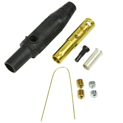 Miniatura 13 de Marinco CLS20FB-A CLS tipo Cam, serie 16 en línea, conector de un solo pin, 400 amperios, 600 voltios, #2-2/0 AWG, hembra - negro (A)