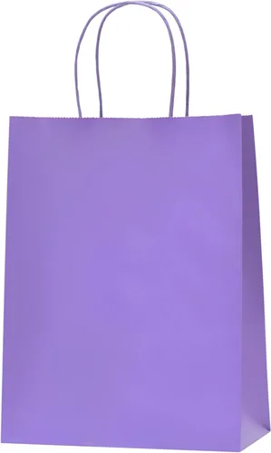 Miniatura 12 de Nexmint Bolsas de papel kraft de 8 x 10.5 pulgadas, bolsas de regalo con asa para cumpleaños, vacaciones, regalos, recuerdos de fiesta, venta al por