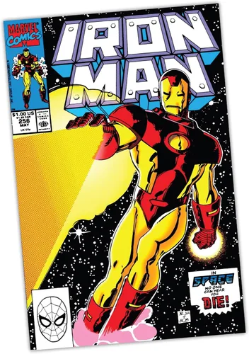 Miniatura 8 de McFarlane Marvel Iron Man - Juguete coleccionable a escala 1:6 con escena y cómic (Iron Man #256)