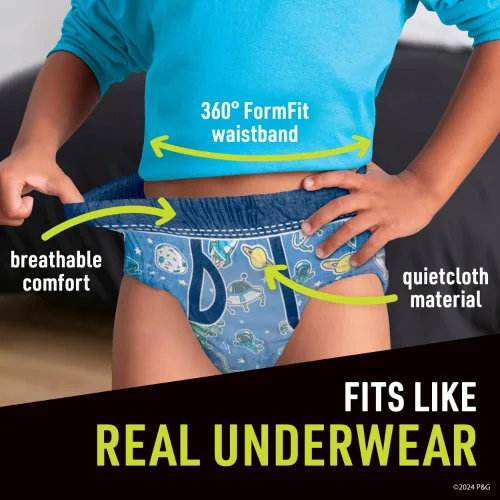 Miniatura 6 de Pampers Ninjamas + Oral-B Cepillo de dientes, pantalones de entrenamiento nocturno para niños, 68 unidades, talla L y Oral-B Kids Power Cepillo
