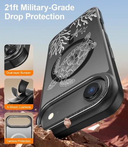 Miniatura 417 de Goodon para iPhone 15 Pro Max con protector de pantalla de privacidad, compatible con Magsafe, funda translúcida mate a prueba de golpes - Linda