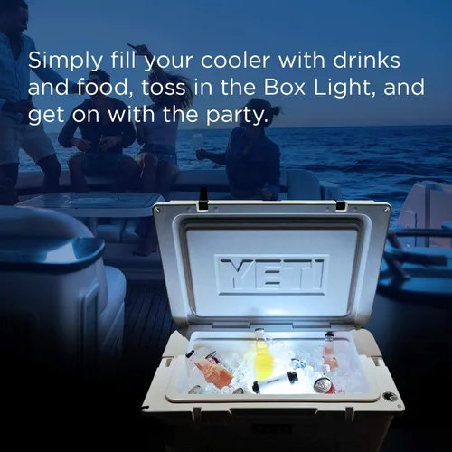 Miniatura 7 de HEXNUB Caja de Conservadora con Luz, Impermeable, Luz LED Recargable Compatible con YETI, RTIC, ORCA, Ninja, Igloo, Coleman, Base Magnética, Ideal