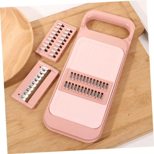 Miniatura 2 de SHOWERORO Rallador grueso multifunción con caja, rallador de zanahoria de mano y triturador de verduras para cocina para cepillado de frutas