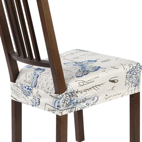 Miniatura 67 de SearchI Juego de 6 Fundas de Asiento para Sillas de Comedor Elásticas, Fundas de Asiento Suave Extraíbles y Lavables para Sillas de Comedor, Flor