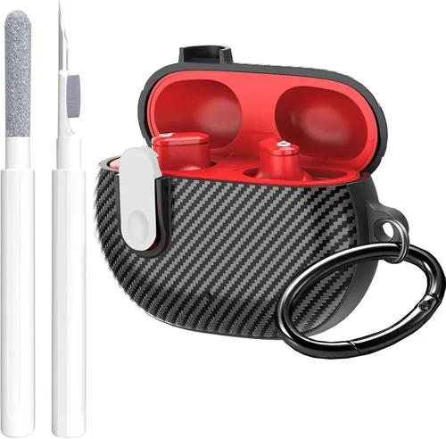 Miniatura 10 de Funda para Beats Studio Buds/Studio Buds Plus 2021/2023 con clip de cierre para hombres, GARTOO con kit de limpieza, funda protectora y lápiz