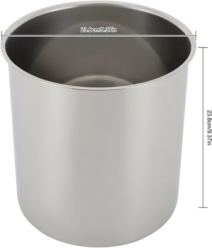 Miniatura 7 de Calentadores de sopa de 10.5 cuartos de galón de calidad comercial con tapa y inserto de acero inoxidable desmontable, calentadores de alimentos