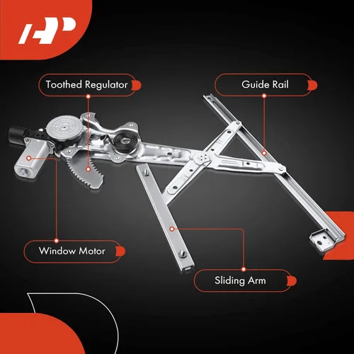 Miniatura 6 de A-Premium Elevalunas eléctrico con motor delantero del lado del conductor compatible con Honda Civic 2012-2015 Coupé delantero izquierdo del lado